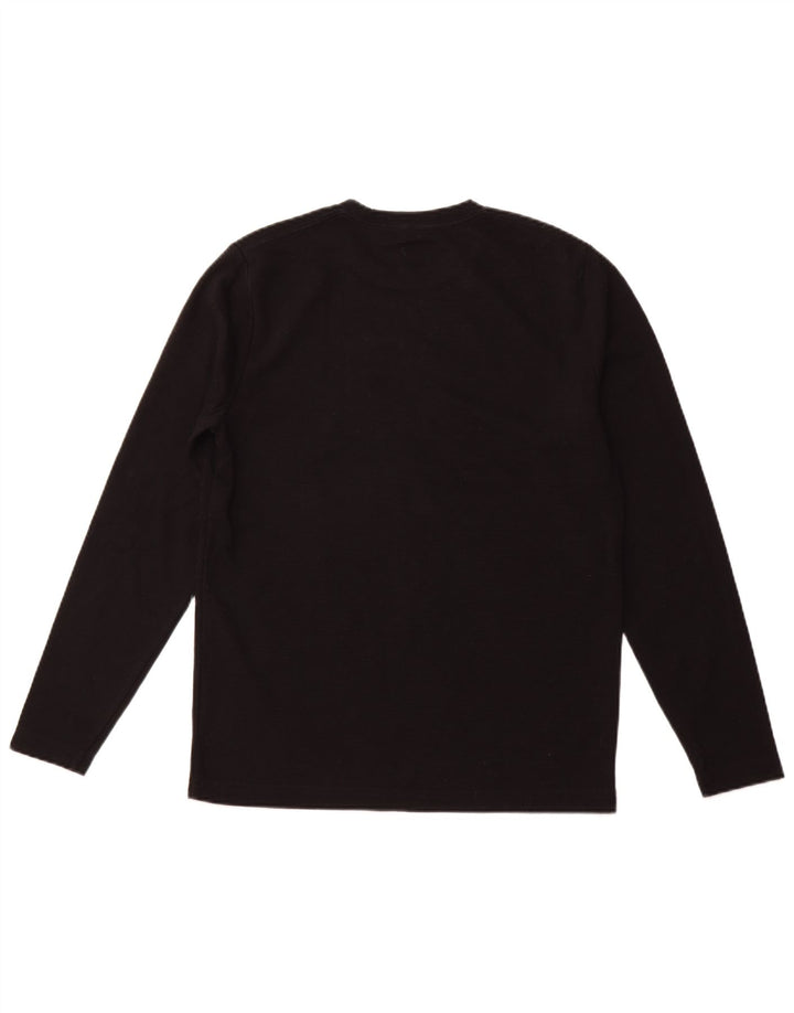 Top grafic HOLLISTER pentru bărbați cu mânecă lungă, mediu negru