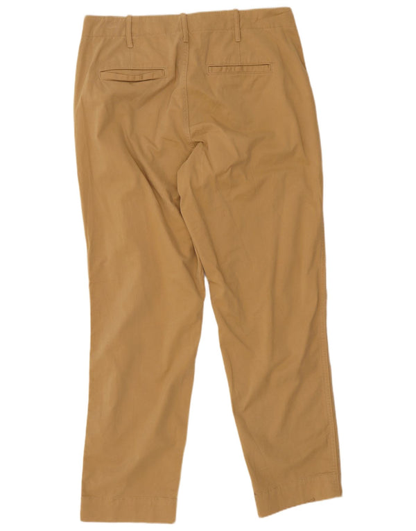 Pantaloni chino drepți cu talie înaltă pentru femei Gap US 10 Large W32 L26 Bej