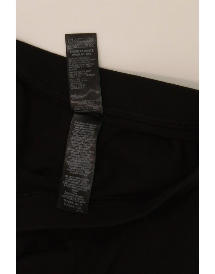 Leggings pentru femei Marks & Spencer UK 14, mare, negru, bumbac