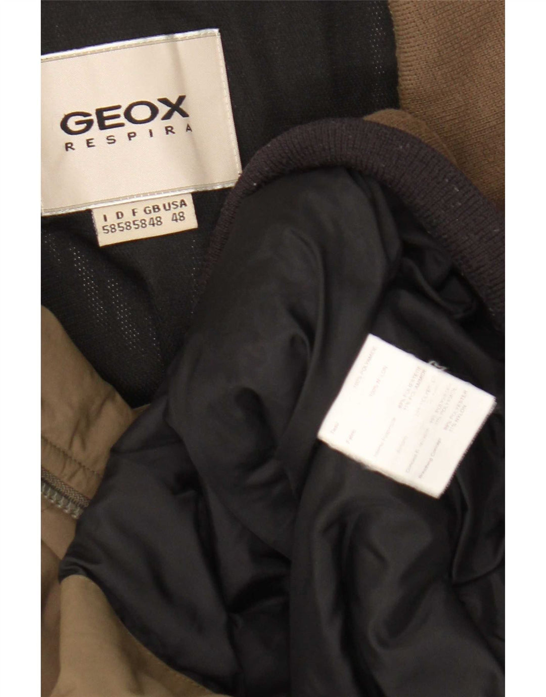 Geacă Bomber pentru bărbați Geox Respira UK 48 4XL Maro Nylon