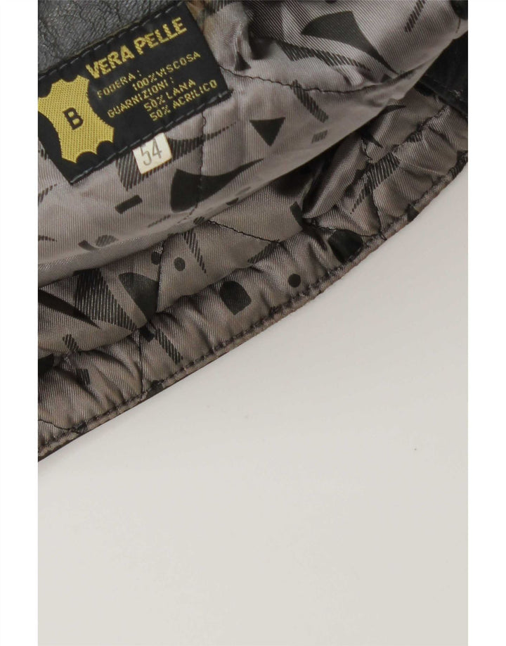 Jachetă militară din piele vintage pentru bărbați IT 54 2XL gri