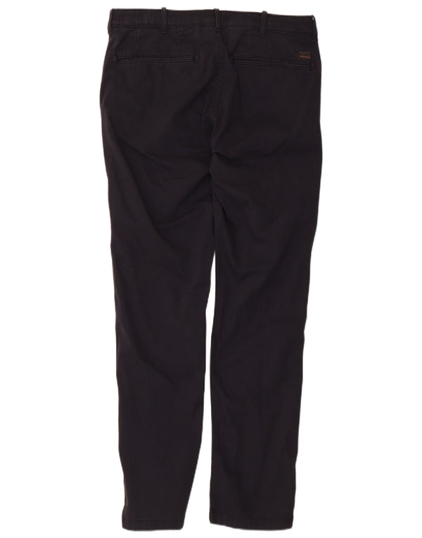 Pantaloni chino subțiri Wrangler pentru bărbați W32 L32 Bumbac bleumarin