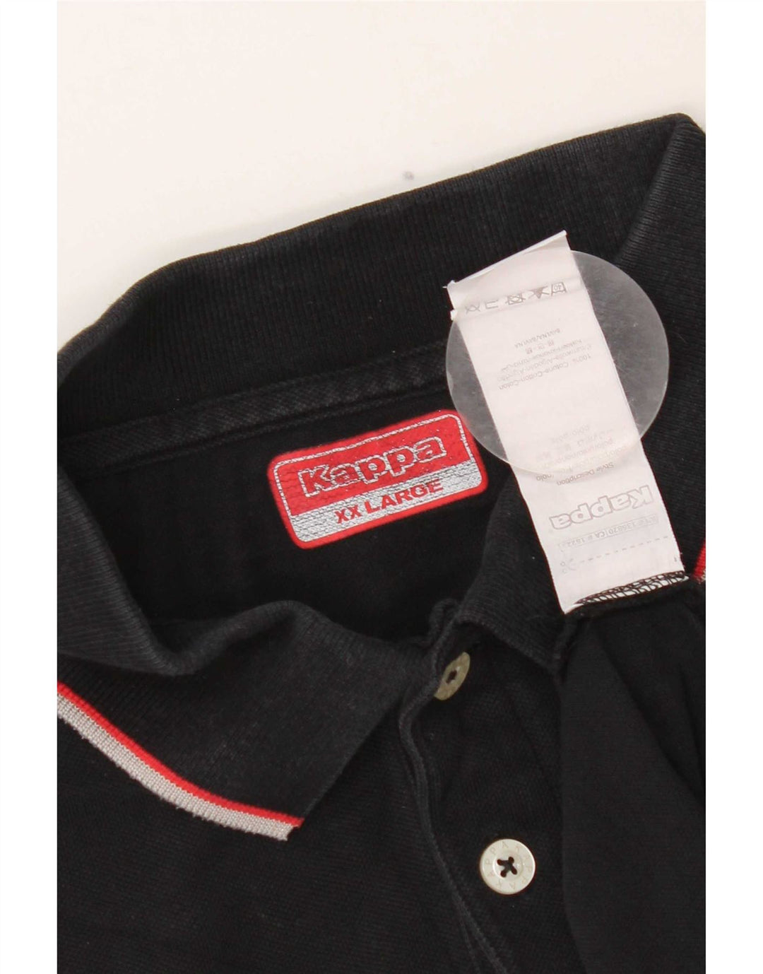 Cămașă polo pentru bărbați Kappa 2XL bumbac negru