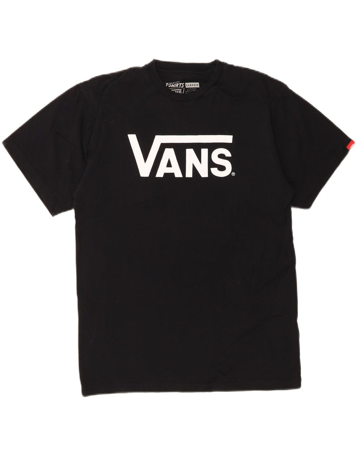 VANS Mens Classic Classic Fit Graphic T-Shirt Top Medium Black Cotton Vintage Vans and Second-Hand Vans from Messina Hembry 