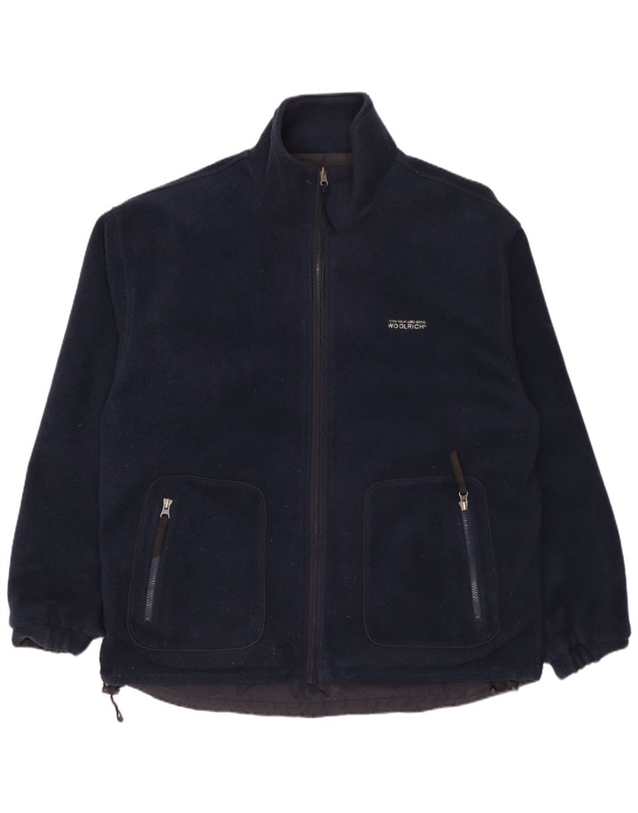 Jachetă reversibilă pentru bărbați WOOLRICH UK 40 mare nailon bleumarin