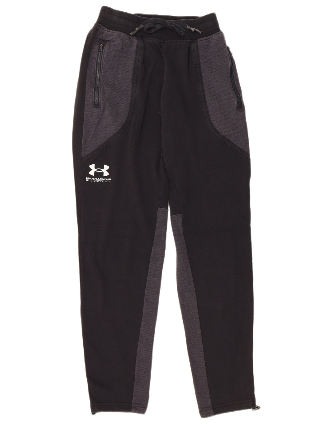 Pantaloni de trening pentru bărbați UNDER ARMOUR, bumbac negru color bloc