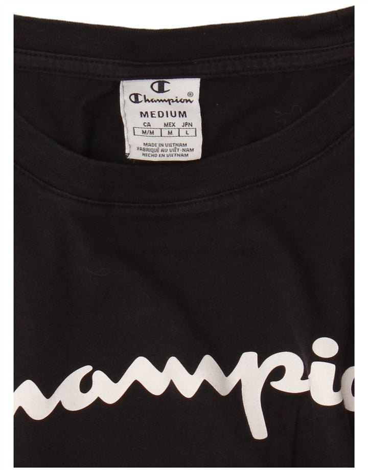 Tricou cu grafic supradimensionat pentru femei Champion UK 14 Medium Black