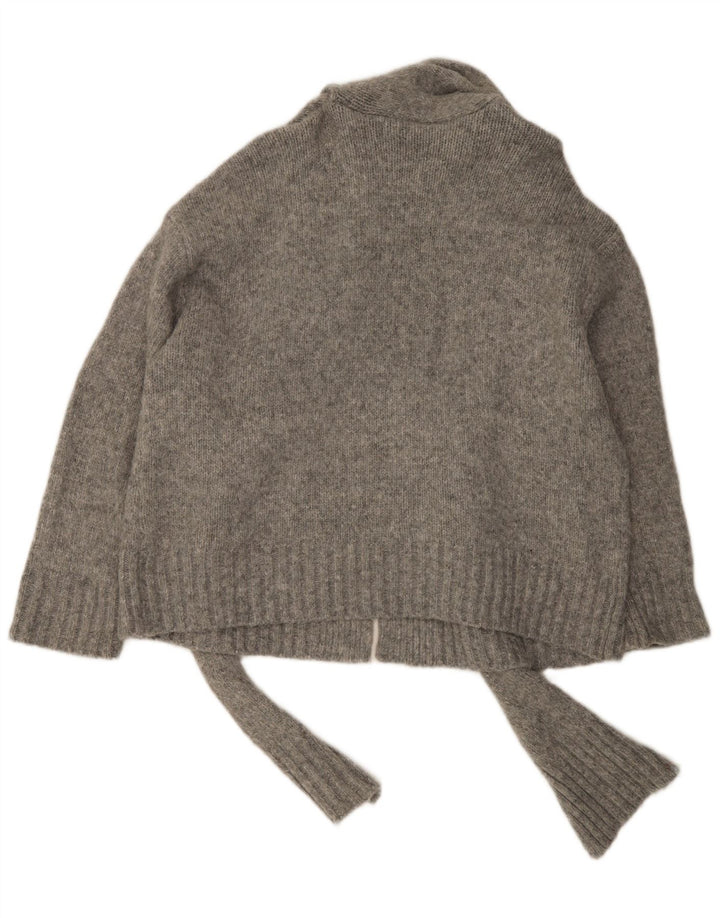 Pulover cardigan supradimensionat pentru femei Zara UK 16, mare, gri, nailon