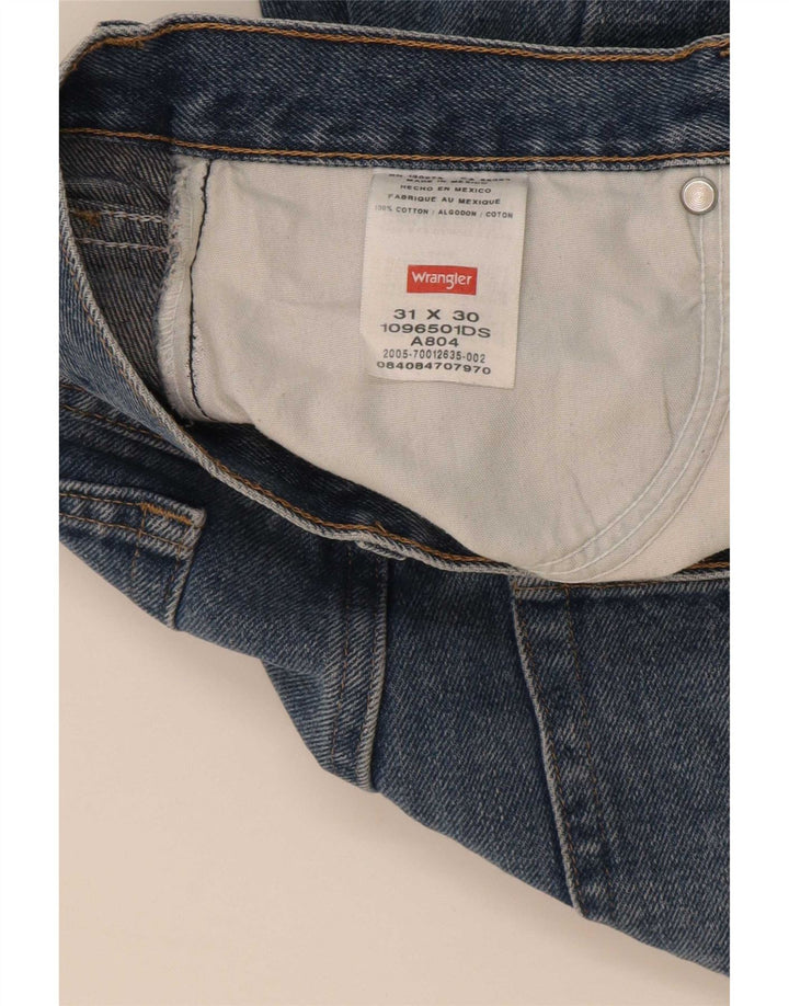 Blugi drepti pentru bărbați Wrangler W31 L27 Bumbac albastru