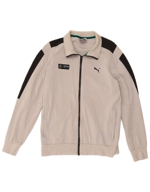 Jachetă de trening Puma pentru femei UK 16, mare, gri din bumbac color bloc