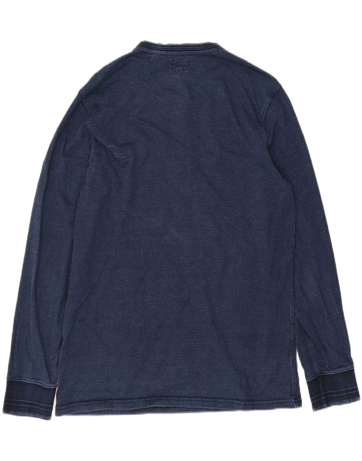Levi's Top pentru bărbați cu mânecă lungă, mare, bleumarin, bumbac