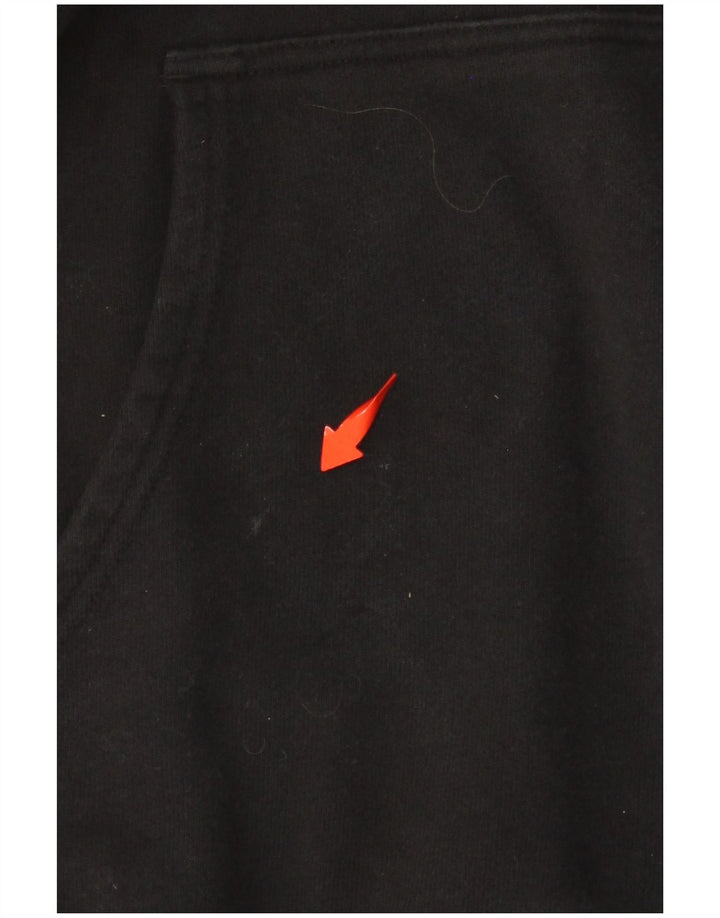 Pulover cu glugă supradimensionat cu grafic pentru femei LEVI'S UK 16, mare, negru, bumbac