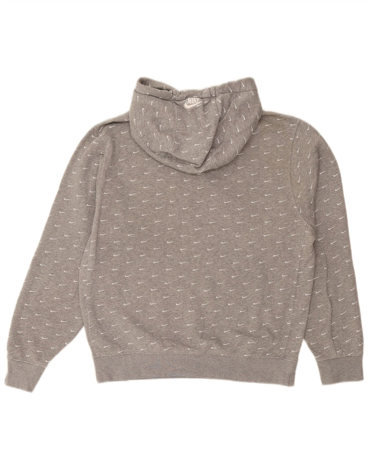 Pulover Nike Grafic pentru bărbați, bumbac mic, gri