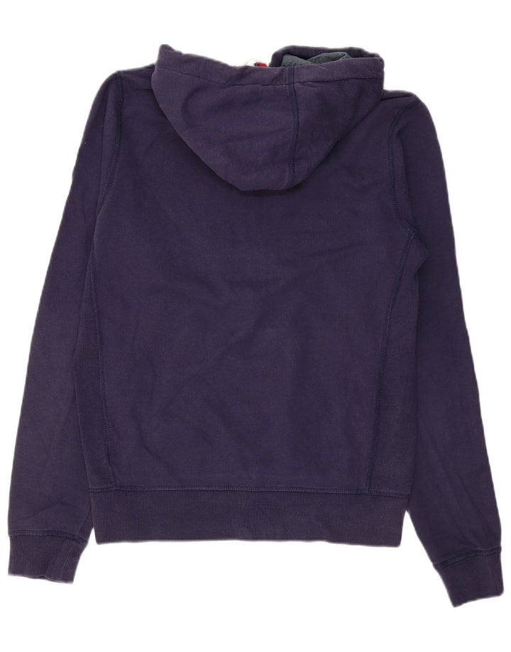 TOMMY HILFIGER Pulover cu glugă cu grafică pentru bărbați, bumbac, albastru bleumarin