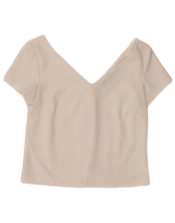 Crop Top pentru femei Zara UK 12 Medium White