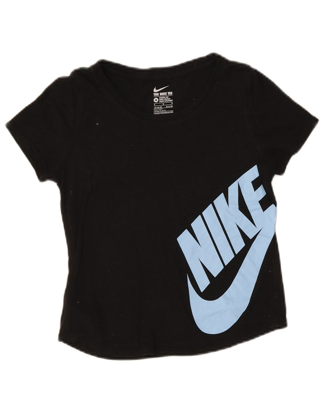 Tricou grafic Nike pentru băieți Athletic Cut Top 10-11 ani Poliester negru