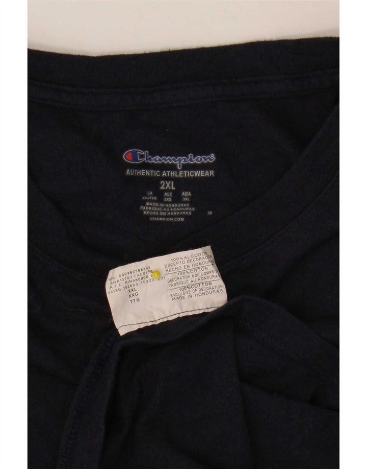 Tricou pentru bărbați Champion Top 2XL Bumbac bleumarin