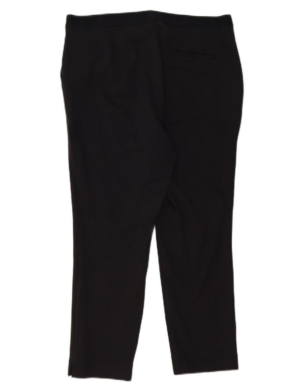 Marks & Spencer Pantaloni slim crop pentru femei UK 16 Large W34 L25 Negru
