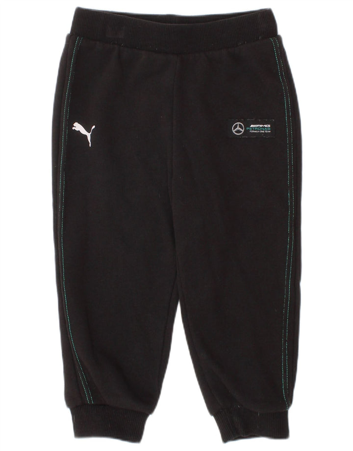 Pantaloni de trening PUMA pentru bebelusi baieti 18-24 luni negri