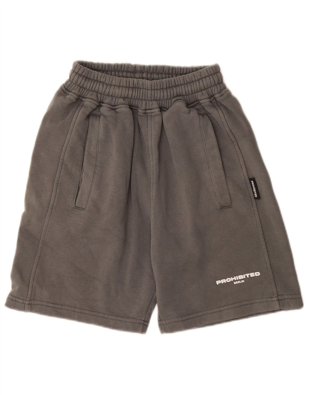 Pantaloni scurți sport grafic pentru bărbați Prohibited XS bumbac gri