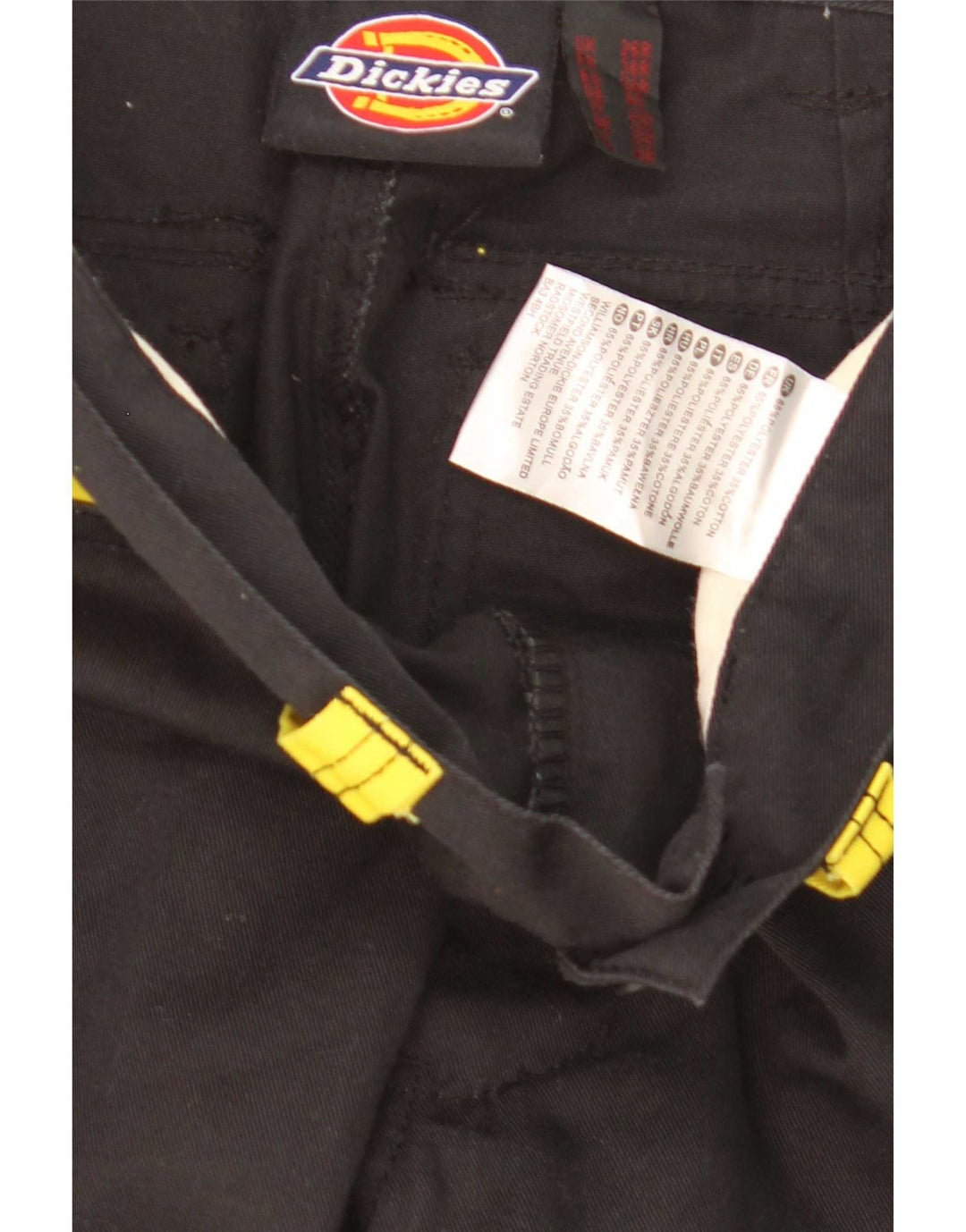 Pantaloni cargo drepti pentru bărbați Dickies W26 L31 Poliester color bloc negru