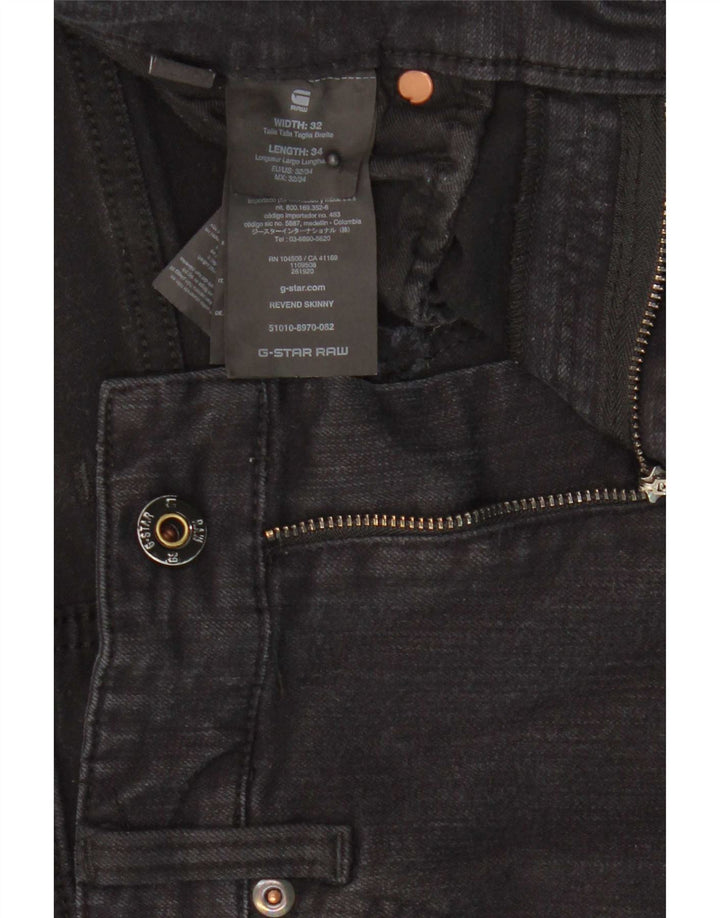 Blugi skinny G-Star Revend pentru bărbați W32 L34 gri