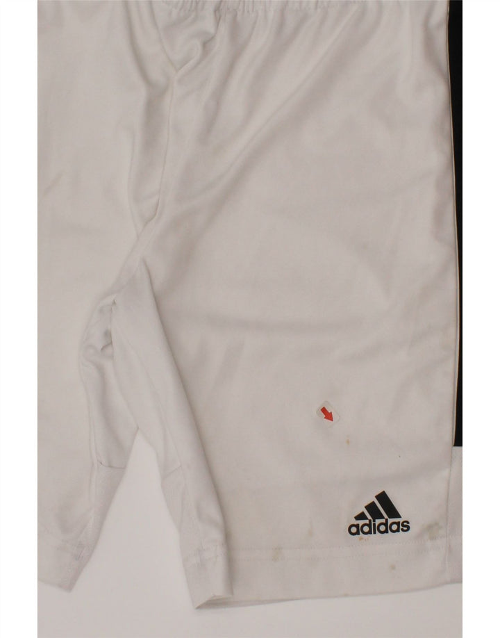 Pantaloni scurți sport Aeroready Adidas pentru băieți 9-10 ani, alb, poliester