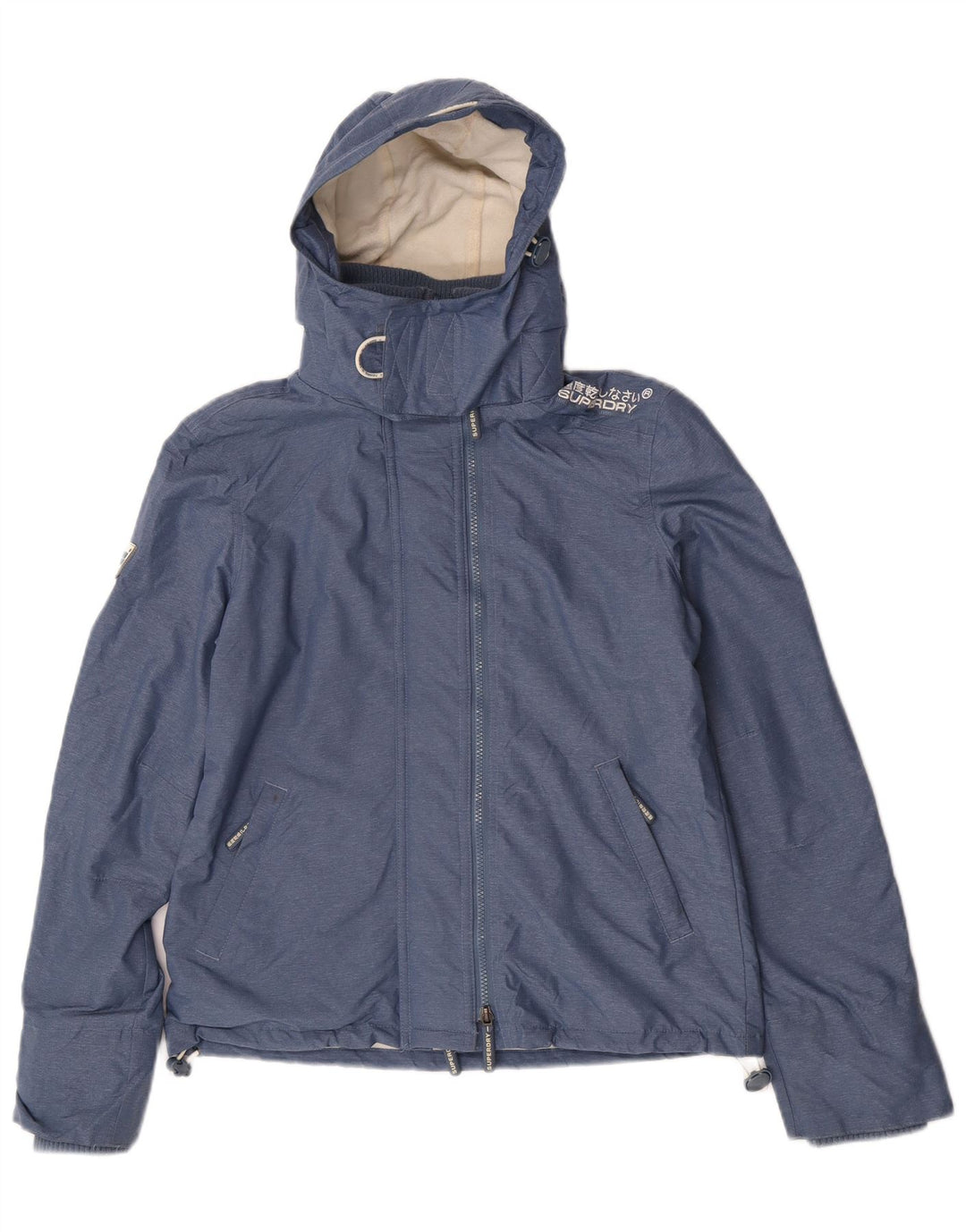 Jachetă Windbreaker cu grafică Superdry pentru femei UK 14 Medium Blue