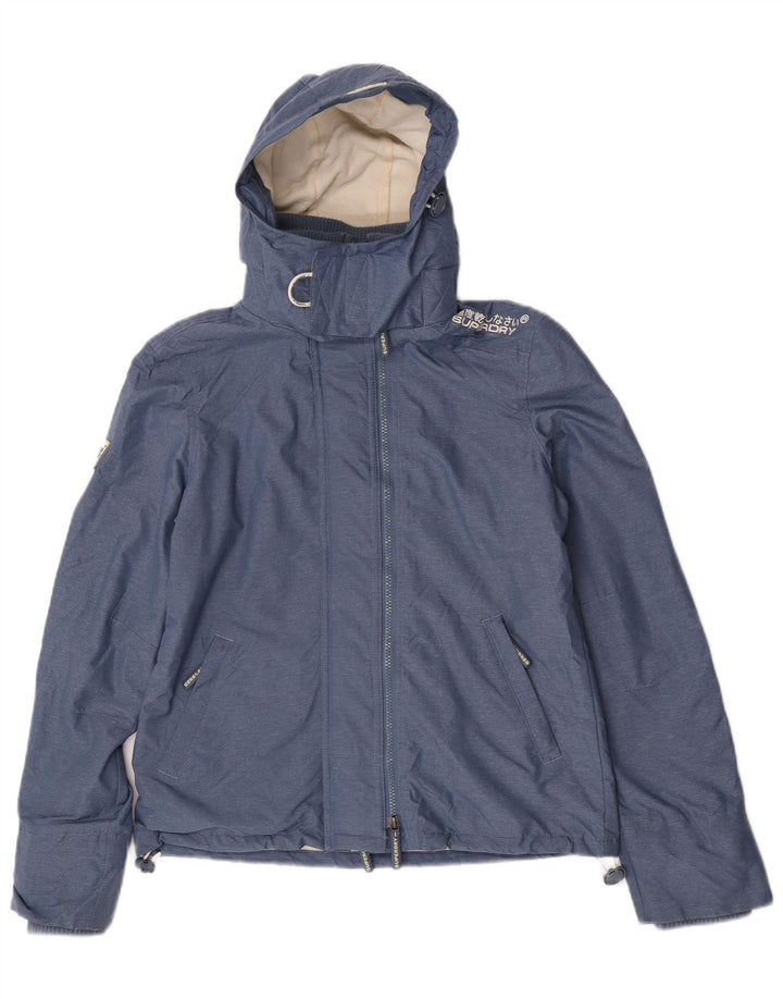 Jachetă Windbreaker cu grafică Superdry pentru femei UK 14 Medium Blue