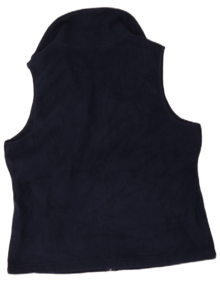 Gilet pentru femei Chaps Petite Fleece UK 16, mare, poliester bleumarin