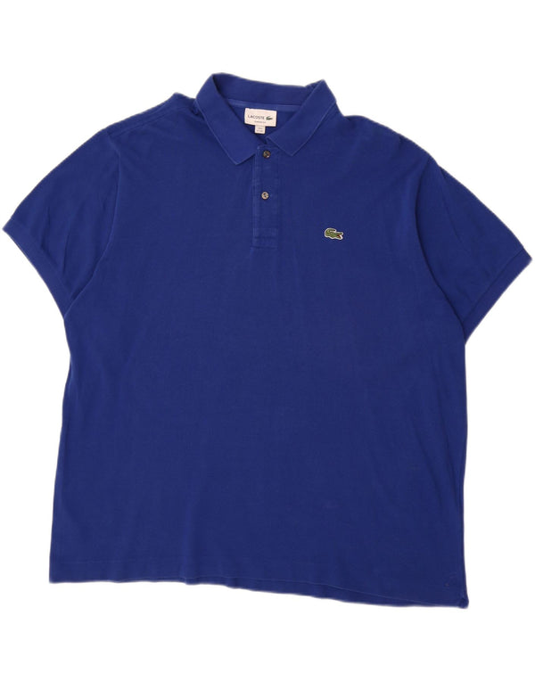 Tricou polo LACOSTE pentru bărbați, cu tăiere clasică, mărimea 8 3XL, bumbac albastru