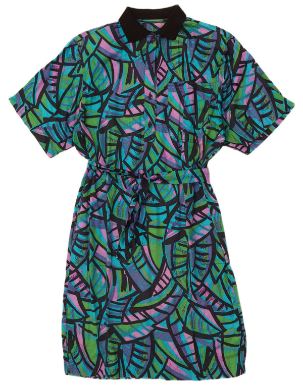 Rochie vintage pentru femei, în formă de A, UK 14, mare, multicoloră