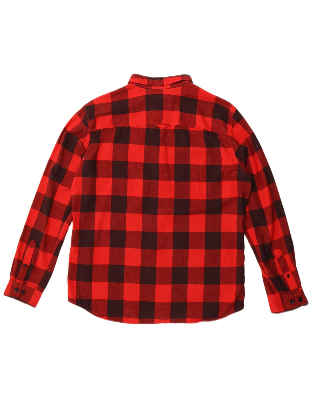 Cămașă de flanel Jack & Jones pentru bărbați, XL, bumbac vichy roșu