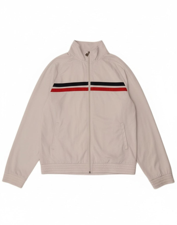 Jachetă pentru trening Fila pentru bărbați, poliester cu dungi albe 2XL