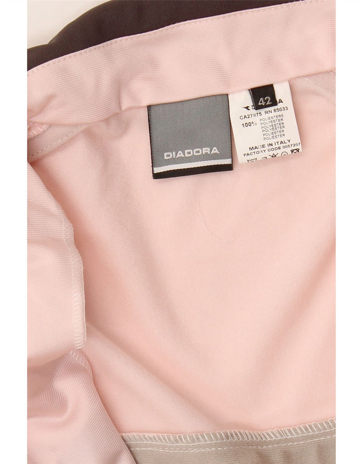 Jachetă de trening Diadora pentru femei IT 42 Medium Pink Colorblock Poliester