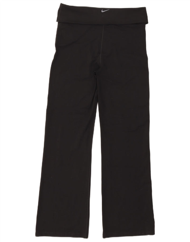 Pantaloni de trening Nike Dri Fit pentru femei UK 14 Poliester mediu negru