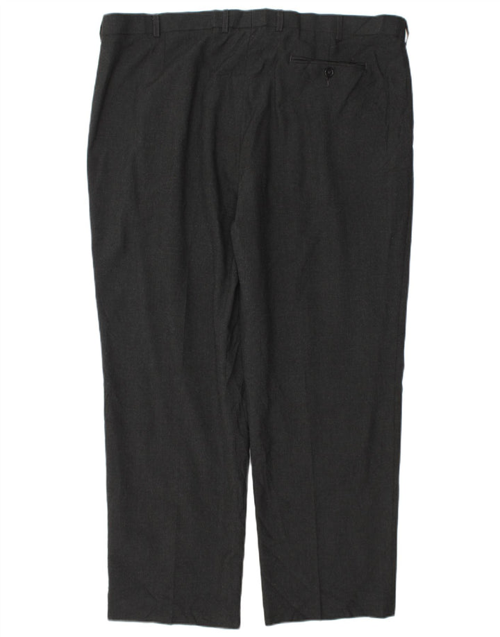 Pantaloni de costum conici pentru bărbați Marks & Spencer L42 L29 Poliester gri