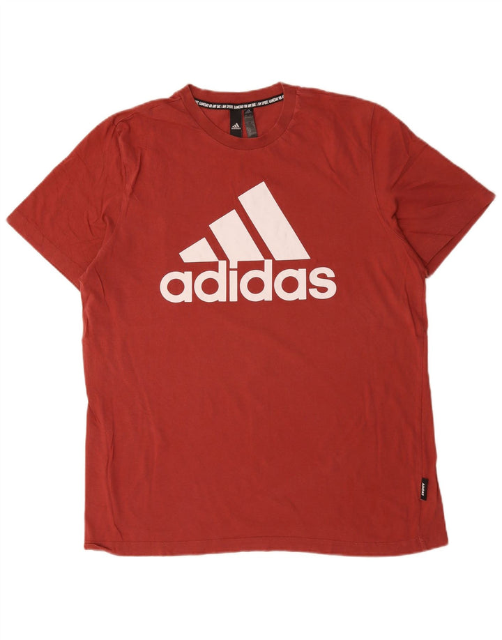 Tricou grafic ADIDAS pentru bărbați Top mare bumbac roșu