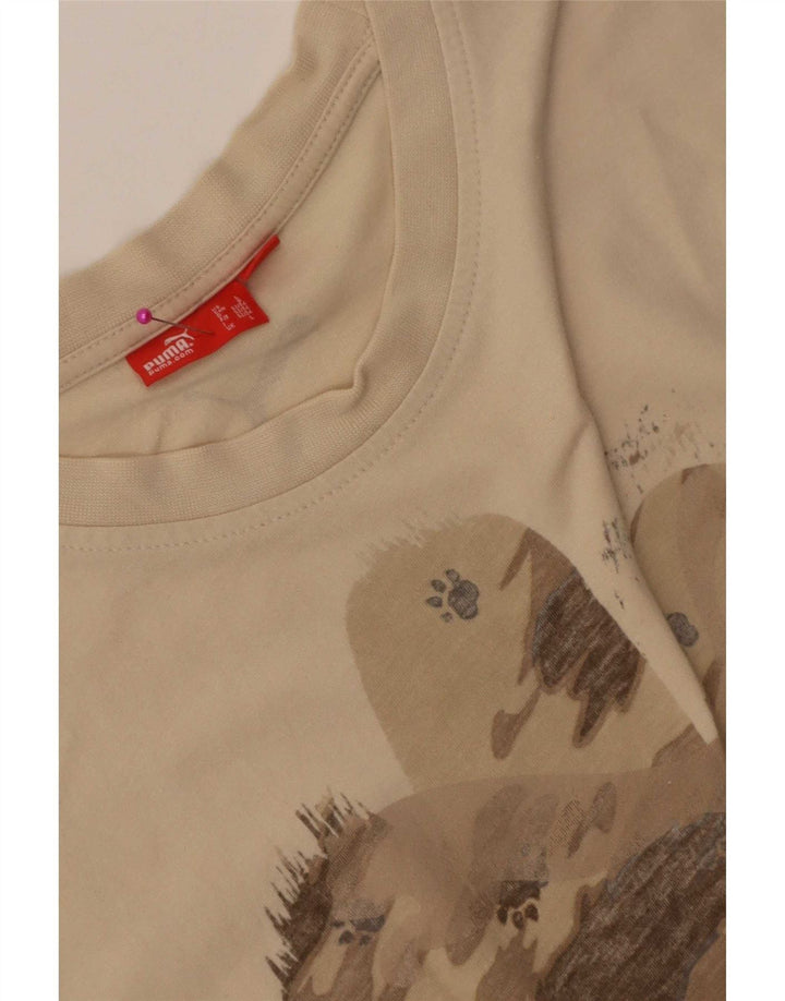 Tricou grafic pentru bărbați Puma Top Large Beige