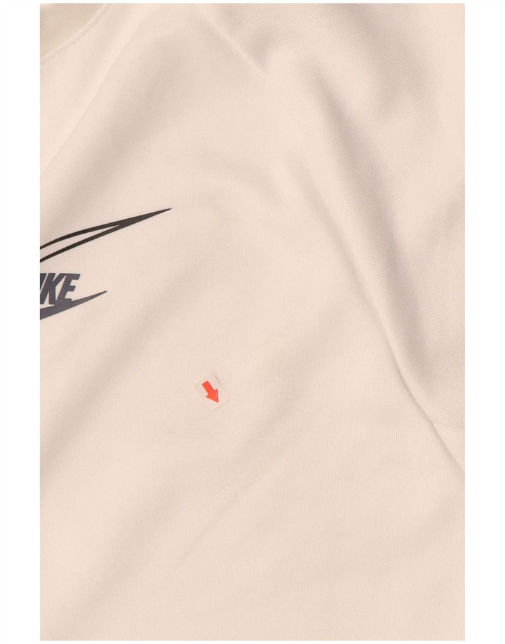 Pulover NIKE Air Max Graphic pentru bărbați, poliester alb mediu