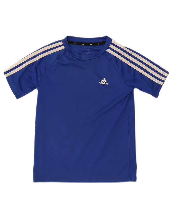 Tricou Adidas Aeroready pentru baieti Top 9-10 ani poliester albastru