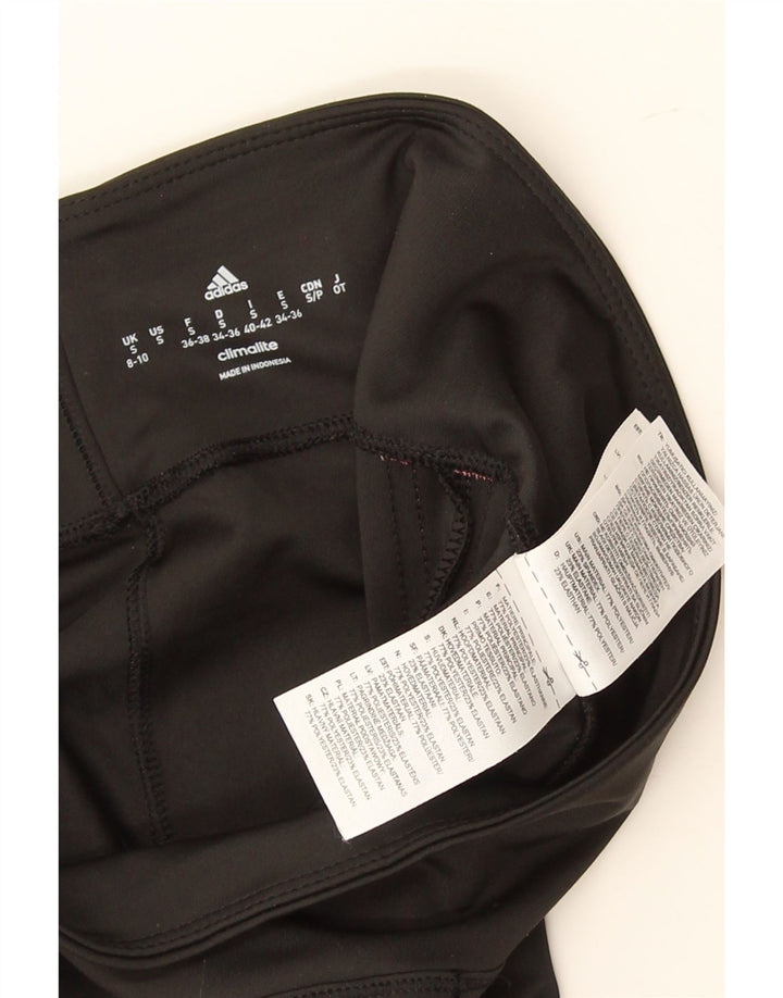 Leggings Climalite Adidas pentru femei UK 8/10 Poliester negru mic