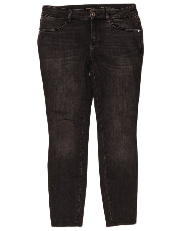Massimo Dutti Blugi skinny pentru femei cu talie medie EU 38 Mici W28 L27 bumbac gri