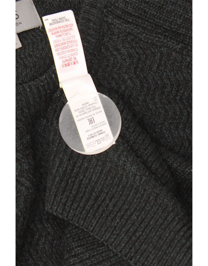 Pulover pentru bărbați Marks & Spencer cu gât roșu, XL, gri acrilic pete