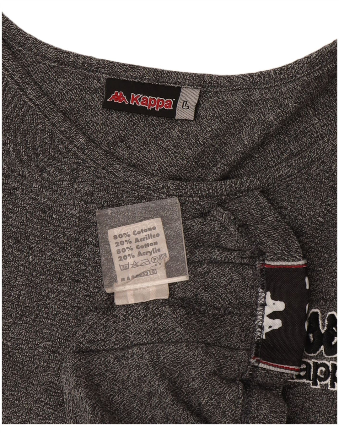 Vestă grafică pentru bărbați Kappa, mare, bumbac cu pete negru