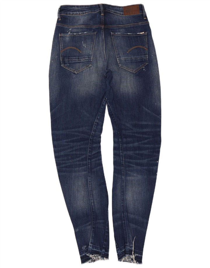 Blugi slim pentru femei G-Star Distressed W24 L32 Bumbac albastru
