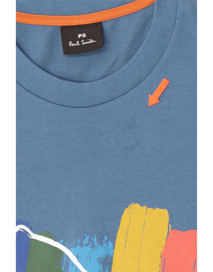 Tricou grafic pentru bărbați Paul Smith Top mare, albastru, bumbac