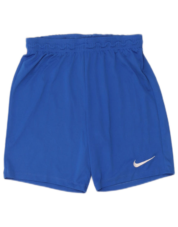 Pantaloni scurți sport Nike Dri Fit pentru femei UK 14 Poliester albastru mediu