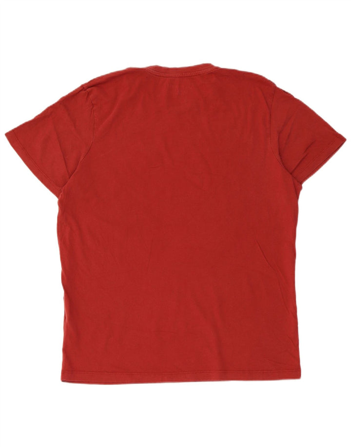 JACK & JONES Tricou grafic pentru bărbați, cu croiala normală, top, bumbac roșu mediu