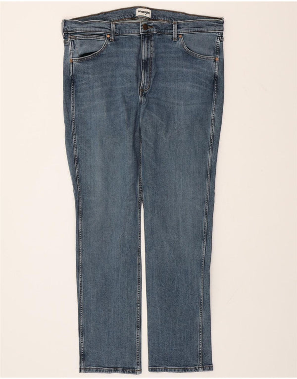 WRANGLER Blugi pentru bărbați Greensboro Straight W40 L34 Bumbac albastru